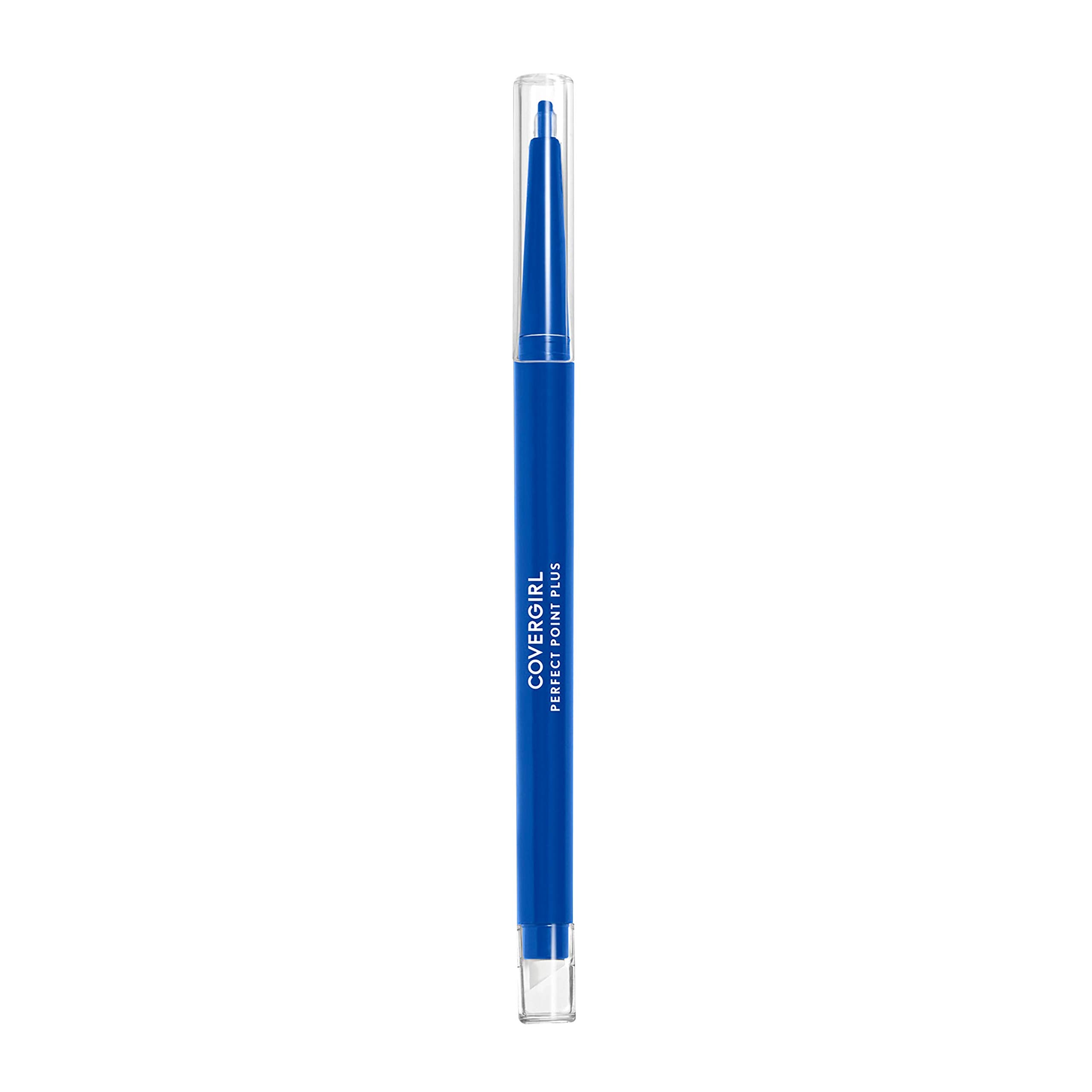 COVERGIRL Perfect Point Plus Eyeliner Pencil, Bold Cobalt, Long-Lasting, Versatile Blue Eyeliner, Soft Smudging Tip, No Sharpening Needed, Pack of 1